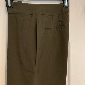 Ann Taylor Wide Leg Trousers Dark Olive size 0